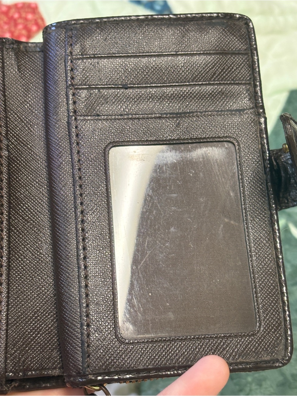 Coach Signature C Brown PVC and Leather Wallet - Picture 8 of 15